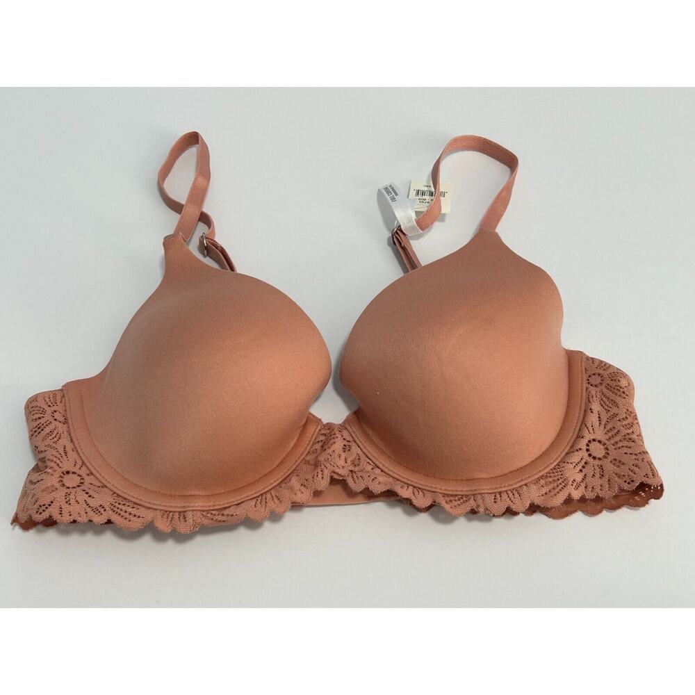 NWT Aerie Womens Orange Real Sunnie Full Coverage Underwire T-Shirt Bra Size 32C
